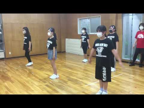 ジュニアエアロビック検定 1級稽古 キッズダンシング金曜日クラス キッズガーデン武蔵小杉教室 指導 梶原和歌子 深野朋果 2021,9,17
