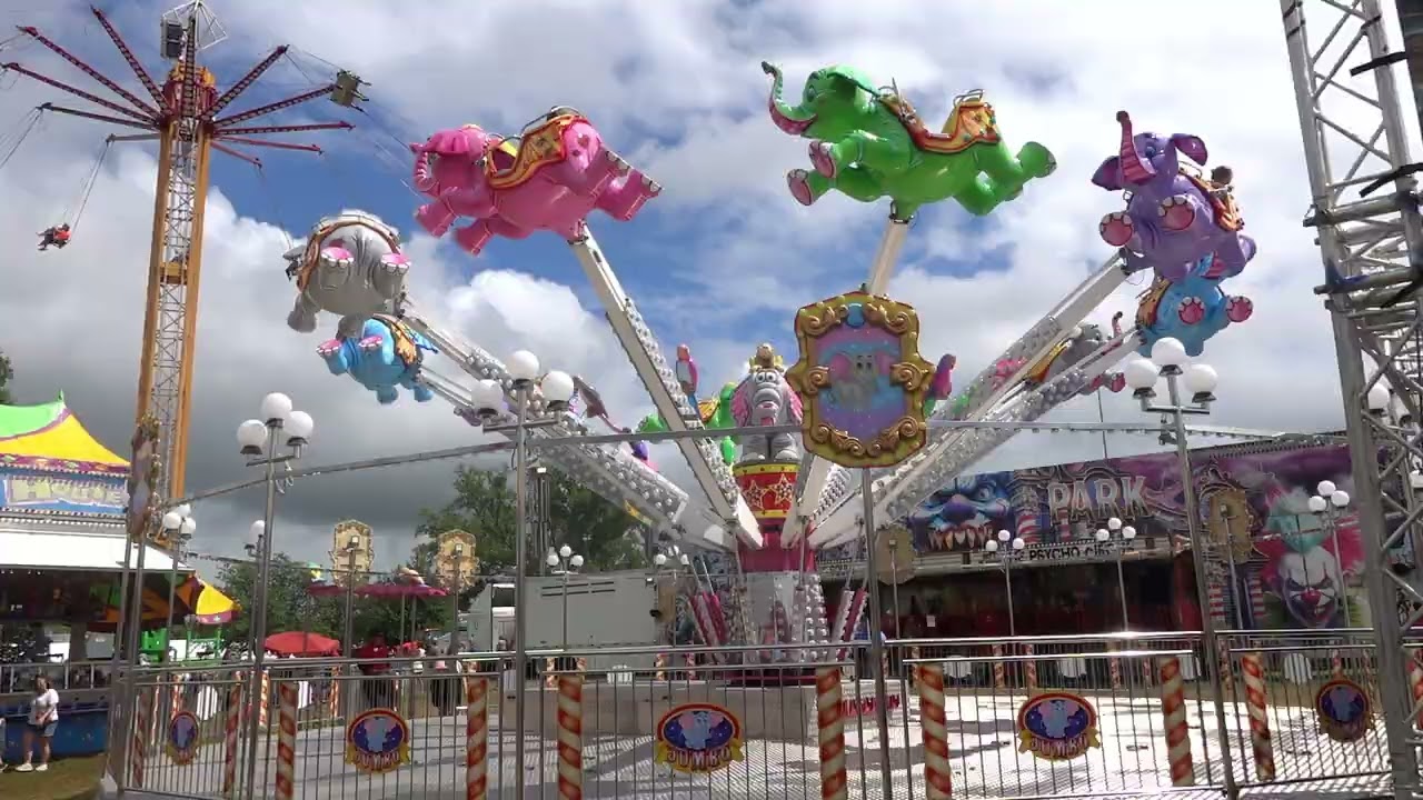 🐘Jumbo Flying Elephants at 2025 Stoughton Fair