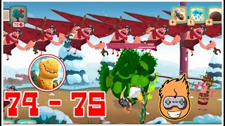 Dino Bash 😱 Dinosaurs vs Cavemen Tower Defense Wars  Level  💣 74 and 75 💣 GamePlay #23 screenshot 5