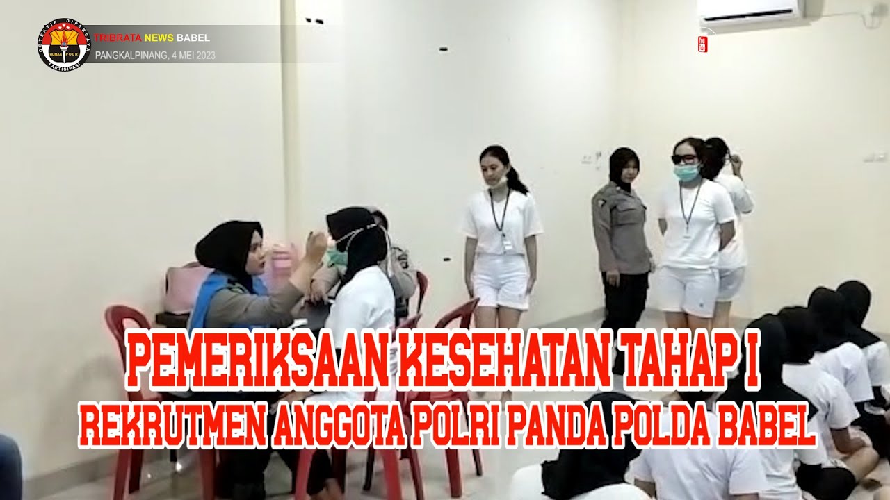 RATUSAN CASIS WANITA IKUTI TES KESEHATAN TAHAP I REKRUTMEN TERPADU ANGGOTA POLRI TAHUN 2023.