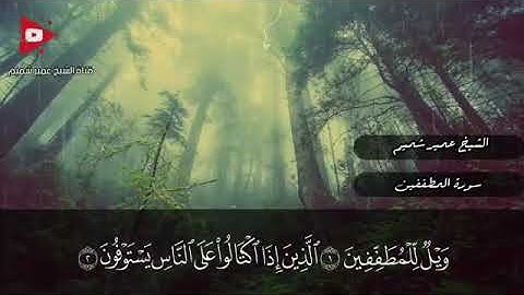 سورة المطففين تلاوة رائعة ✨🍂 عمير شميم