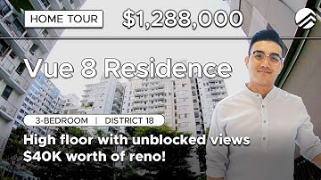 Vue 8 Residence: 3-Bedder High Floor unit with Unblocked Views Home Tour in D18 | Sold by PLB(Gavin)
