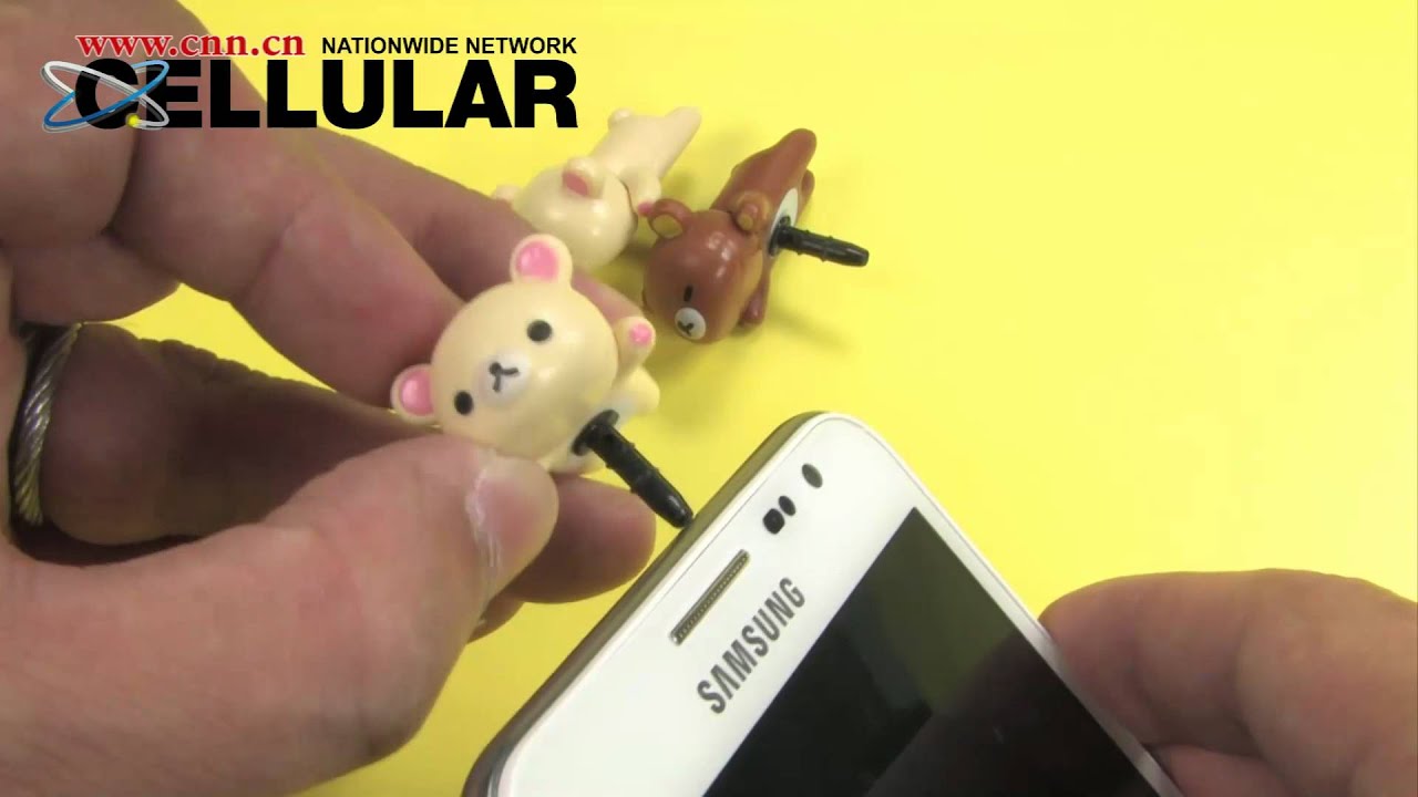 Earphone jack plug ear cap Rilakkuma Hello Kitty for personal