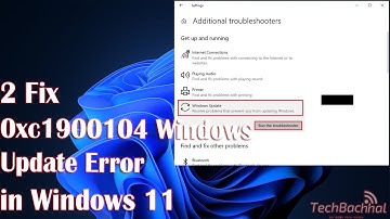 2 Fix 0xc1900104 Windows Update Error in Windows 11