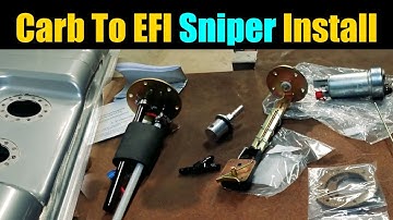 Full Guide: How To Install A Holley Sniper 2 - Part 1 - | Holley Sniper Carb To EFI Tank Install |