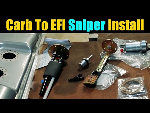 Full Guide: How To Install A Holley Sniper 2 - Part 1 - | Holley Sniper Carb To EFI Tank Install |