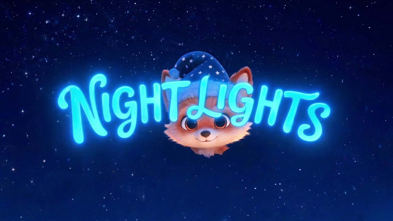 Night Lights 🌙✨ | Calm Bedtime Song for Kids | Nursery Rhymes
