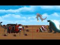 Epic Battle: Godzilla vs Choo-Choo Charles The BOSS Lord: Size Comparison | Godzilla Cartoon Movies