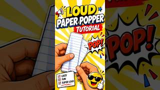 Loud paper popper tutorial 🎉 #craft #papercraft #howto #homemadepapercraft