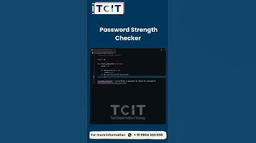 Password Strength Checker using python  #tcit