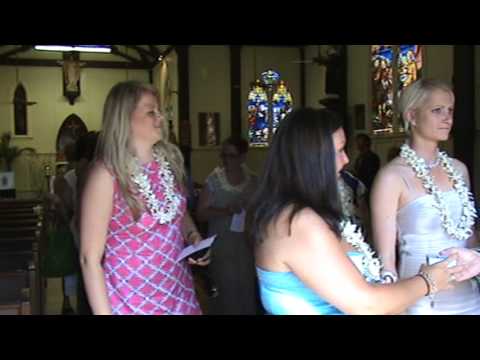 Megan and Angelo depart the Hawi church married 06...