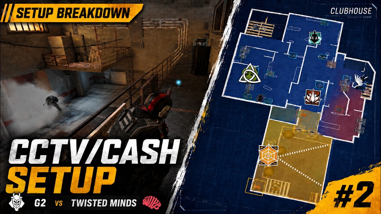 G2's Pro CCTV/Cash Setup on Clubhouse vs Twisted Minds | BLAST R6 Major ...