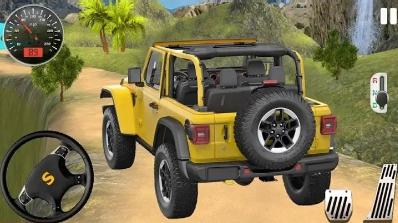 Offroad Jeep Driving Simulator - Luxury SUV 4x4 Prado Car Stunts - Android Game Play HD - Cars Games