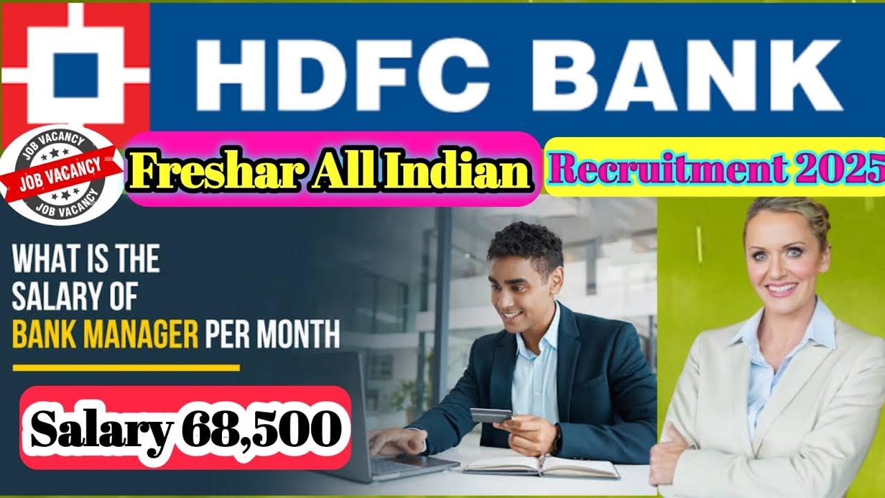10th 12th Pass Freshar Vacancy 2025 ||HDFC Bank Recruitment 2025 || Fresher Jobs Vacancy ||