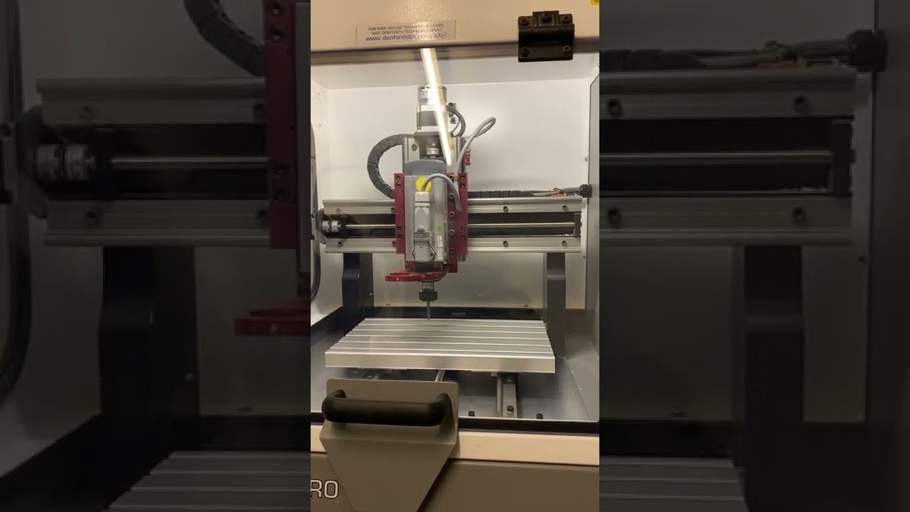 Denford Compact 1000 Pro running a program