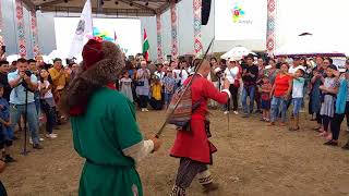 Танец Кара юрга на этнофестивале в Алмате 24.06.2018