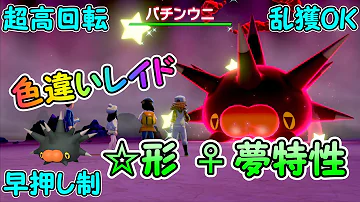 ポケモン期間限定レイドバチンウニ9月13日