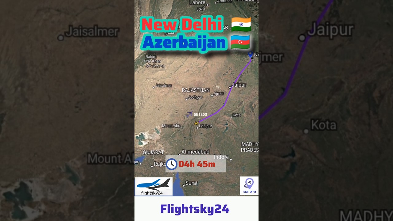 New Delhi to Azerbaijan Flight | new delhi to Baku flight | IndiGo 6E1803 |