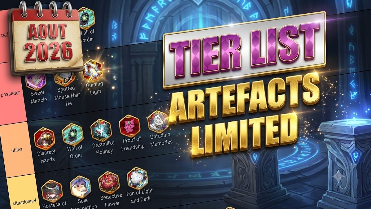 NE GÂCHEZ PAS VOTRE TICKET ! Tier List des MEILLEURS Artéfacts Limités (Epic Dash) 💎