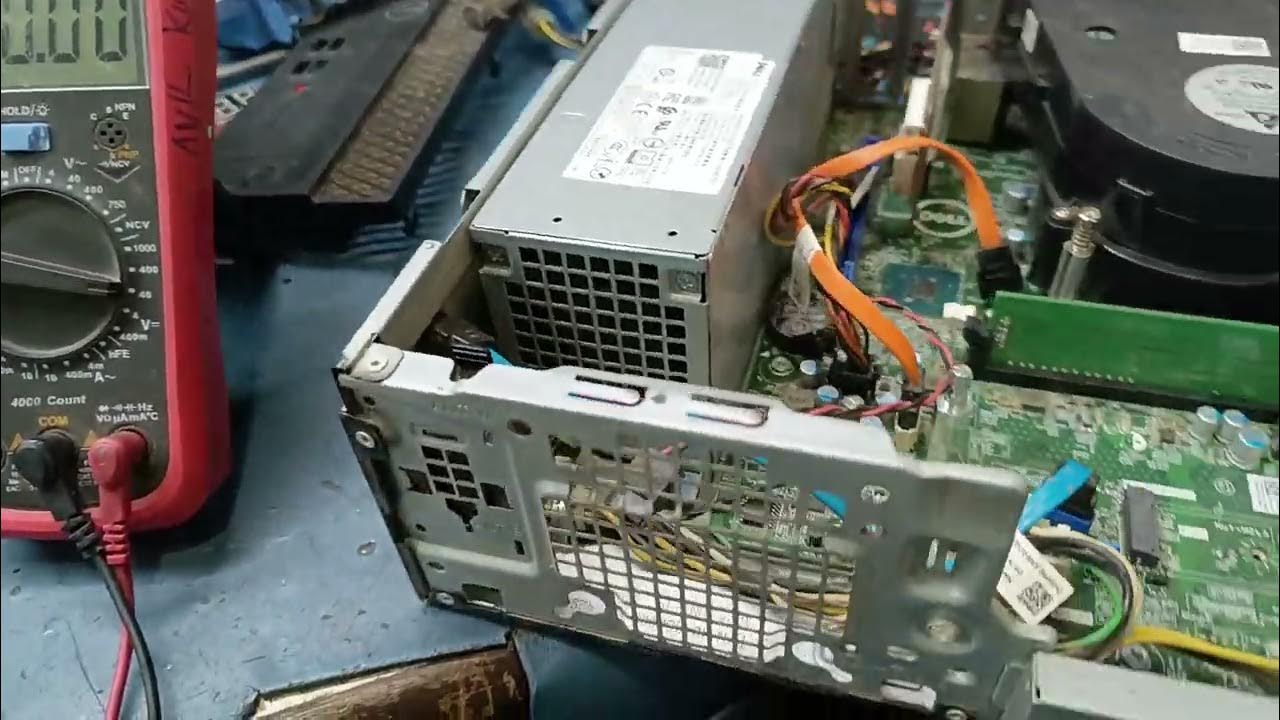 Dell optiplex 3060 pc Red light flashing no signal black screen
