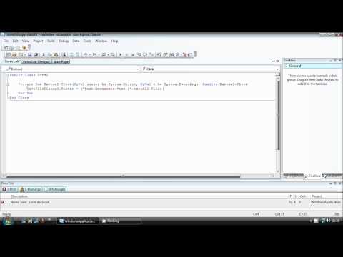 Visual Basic 2008 Tutorial 6 Saving a Text File