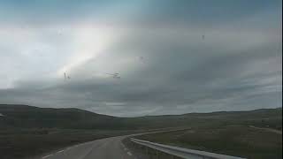 Norwegian roads.Varanger.890 road  from Tana to Berlevåg.  (Западная часть полуострова Варангер.)