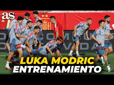 ENTRENAMIENTO de MODRIC con CROACIA antes de ENFRENTARSE a ESPAÑA | NATIONS LEAGUE