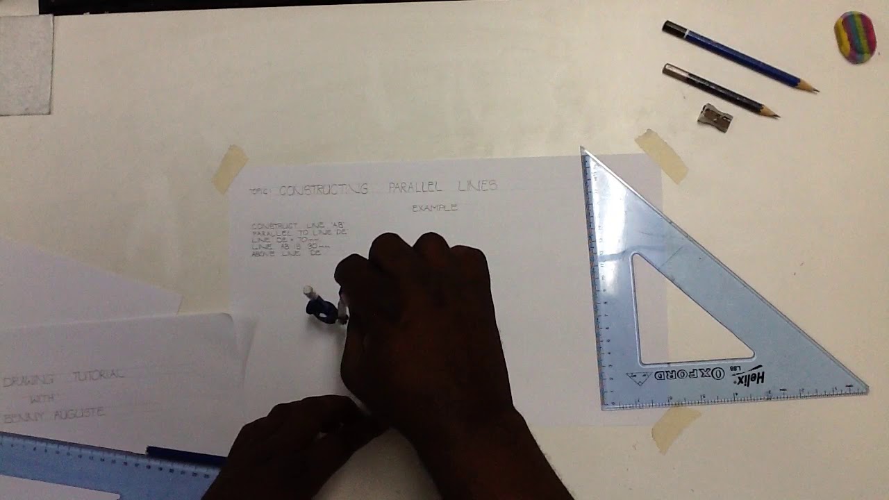 Constructing Parallel Lines - YouTube