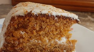 Fluffy Carrot Cake طريقة عمل كيكة الجزر مفيش احلى ولا اطعم من كده #carrotcake #كيكة الجزر #kiri