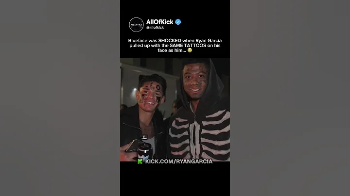 Ryan Garcia got the SAME TATTOOS as Blueface… 😭 #ryangarcia #blueface
