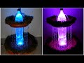 How to make Rainbow Fountain from plastic Bottle very easy  / led rainbow fountain