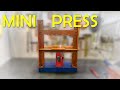 Mini Hydraulic Press Machine from scrap, Using 3 tonn jack, DIY at home mp4