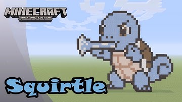 Minecraft: Pixel Art Tutorial and Showcase: Squirtle (Pokemon)