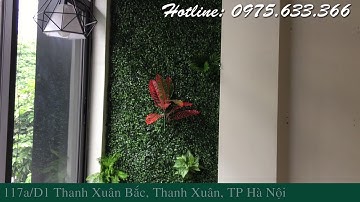 tường cỏ, cây giả, thảm cỏ nhân tạo