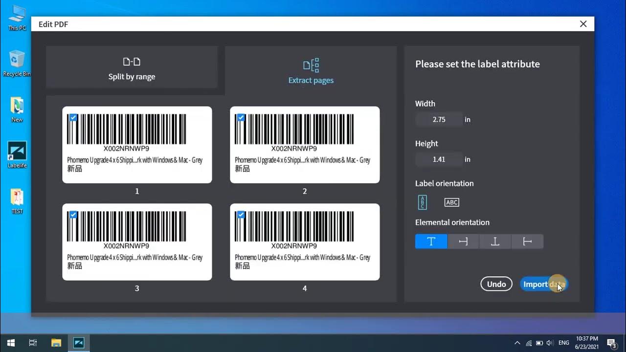 Labelife PC Tutorial How to crop and print Amazon FNSKU label YouTube
