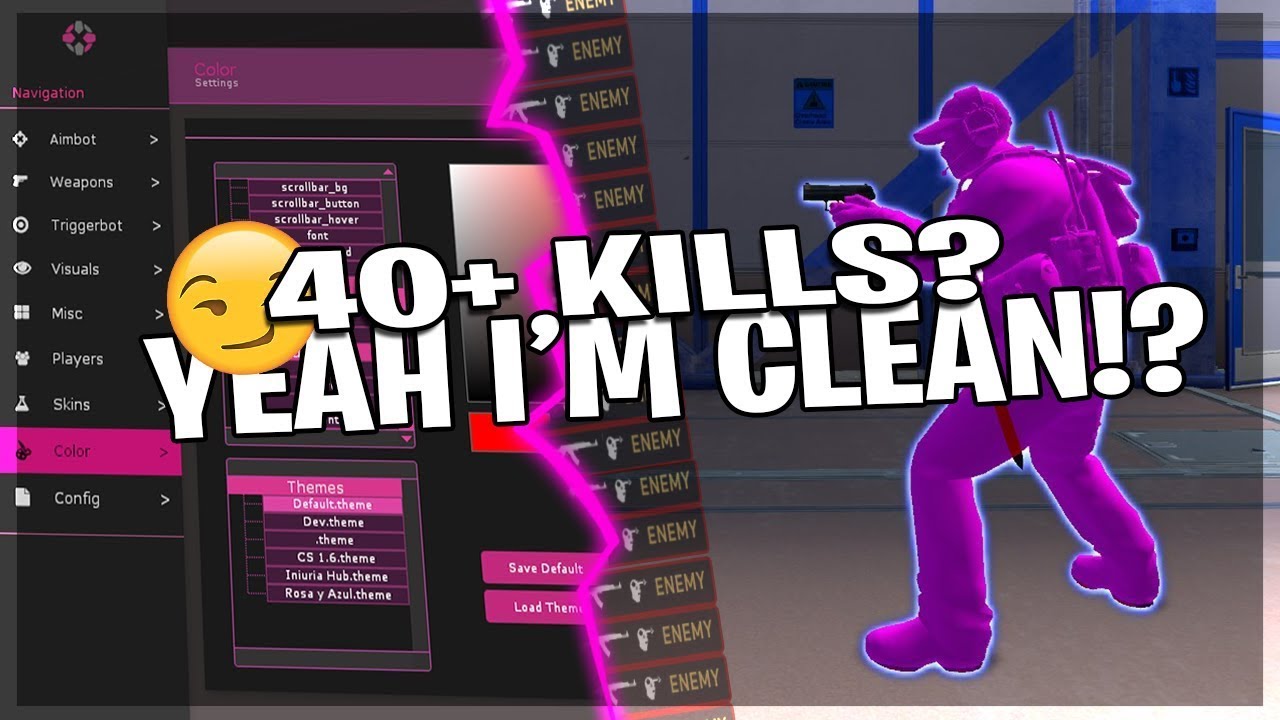 40+ KILLS? Yeah i'm clean! ( ͡° ͜ʖ ͡°) - INIURIA.US | CS:GO HACKING ...