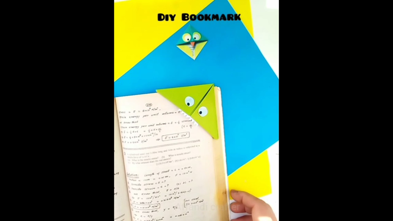 Easy Diy Bookmark craft 💥paper craft 