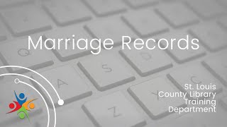 Finding St. Louis City and County Marriage Records