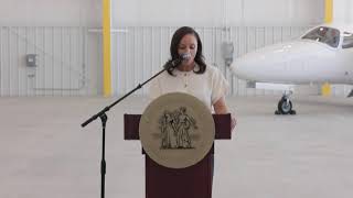 Mayor Sheffield cuts ribbon on first new facility at City Airport in 60 years