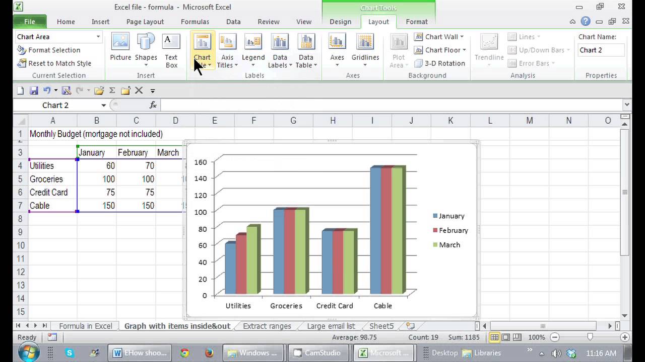 How To Add A Footnote In Excel Chart