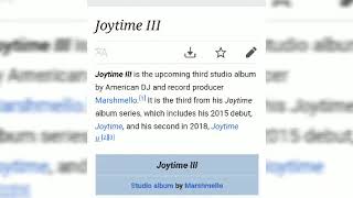 Marshmello Joytime III Will Be Released This Year
