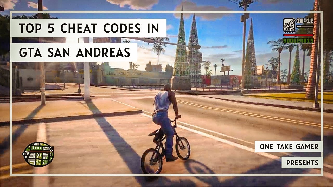 Top 5 Best Cheat Codes in GTA San Andreas || One Take Gamer - YouTube
