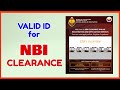 Requirements and Valid ID for NBI Clearance Online Registration and NBI Schedule 2025