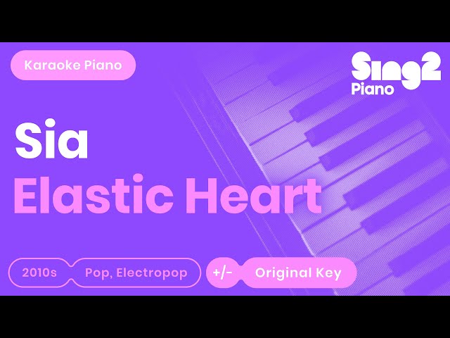 Sia - Elastic Heart (Karaoke Piano) class=