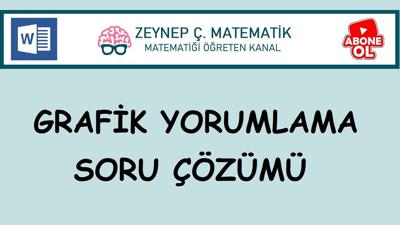 SINAV KAZANDIRAN SORULAR - GRAFİK YORUMLAMA  SORU ÇÖZÜMÜ-KPSS,TYT,ALES,DGS