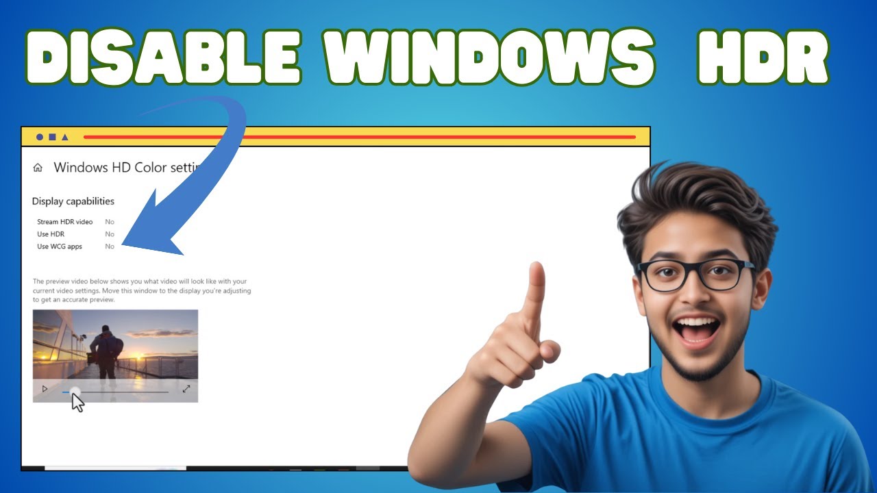 Как отключить режим HDR в Windows 10 | Исправление цветопередачи и яркости (2026)
