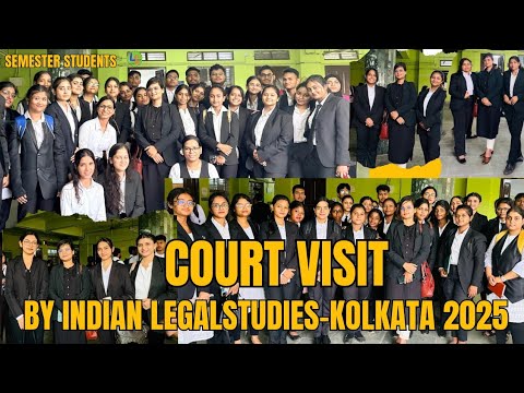 Indian Legal Studies students during a court visit
