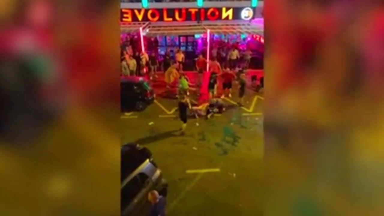 Massive fight breaks out in Tenerife between England and Wales fans