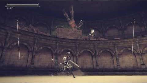 NieR:Automata debug mode Combo Testing 4