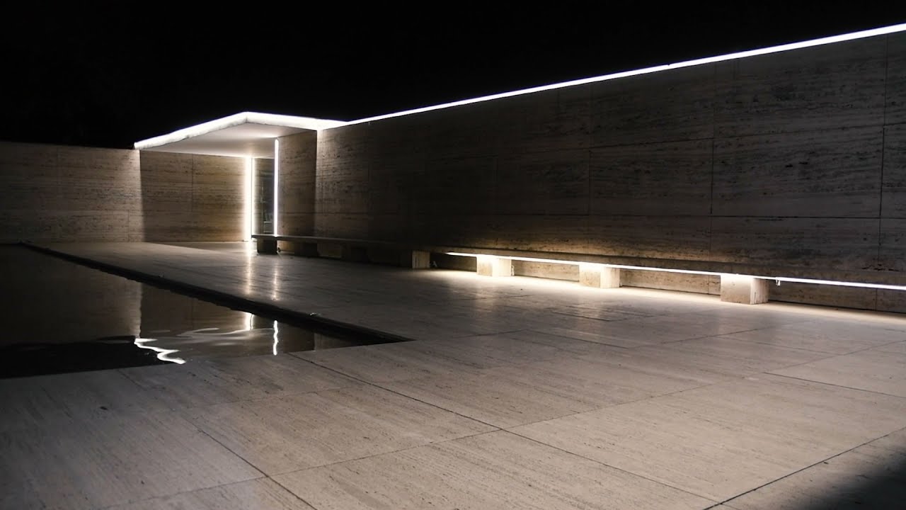 Mies van der Rohe Pavilion - Llum Barcelona Festival 2020